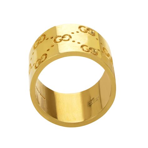 gucci 18k yellow gold blooms ring|Gucci Icon Blooms 18 Karat Yellow Gold Wide Band .